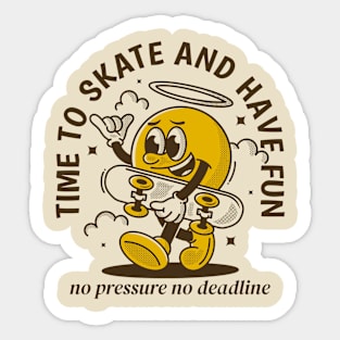 Time to skate Sticker